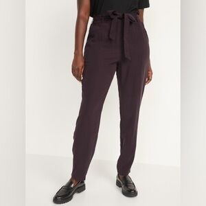 !NWT! Old Navy high waisted cropped tie pants women’s size 4X